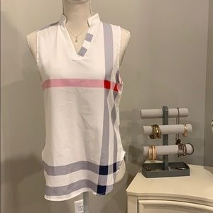 Sz. S multi colored blouse top v-neck